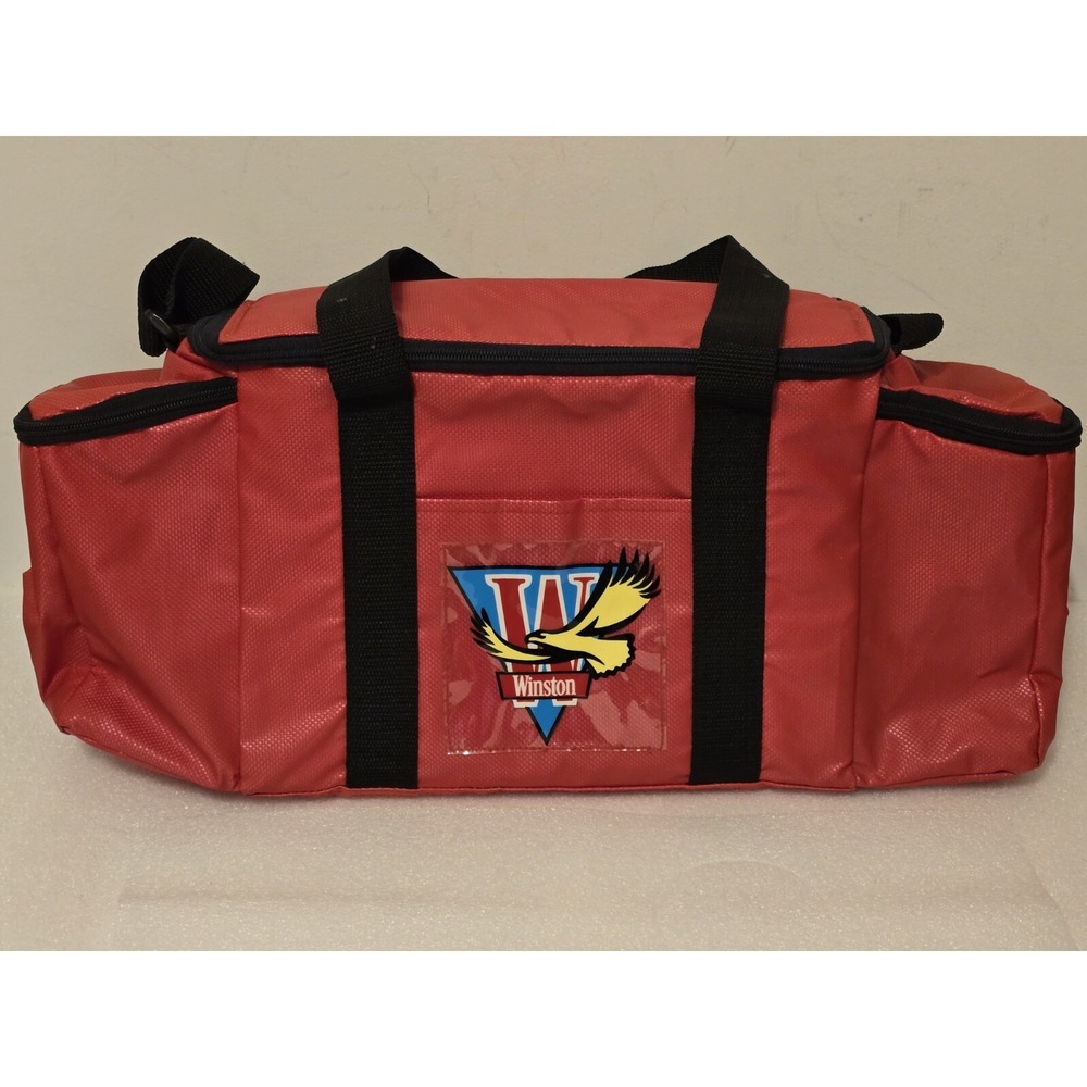 Vintage Winston Cigarettes Ultra Cool  11 X 8" Cooler Bag Old Stock‎ Red Cooler